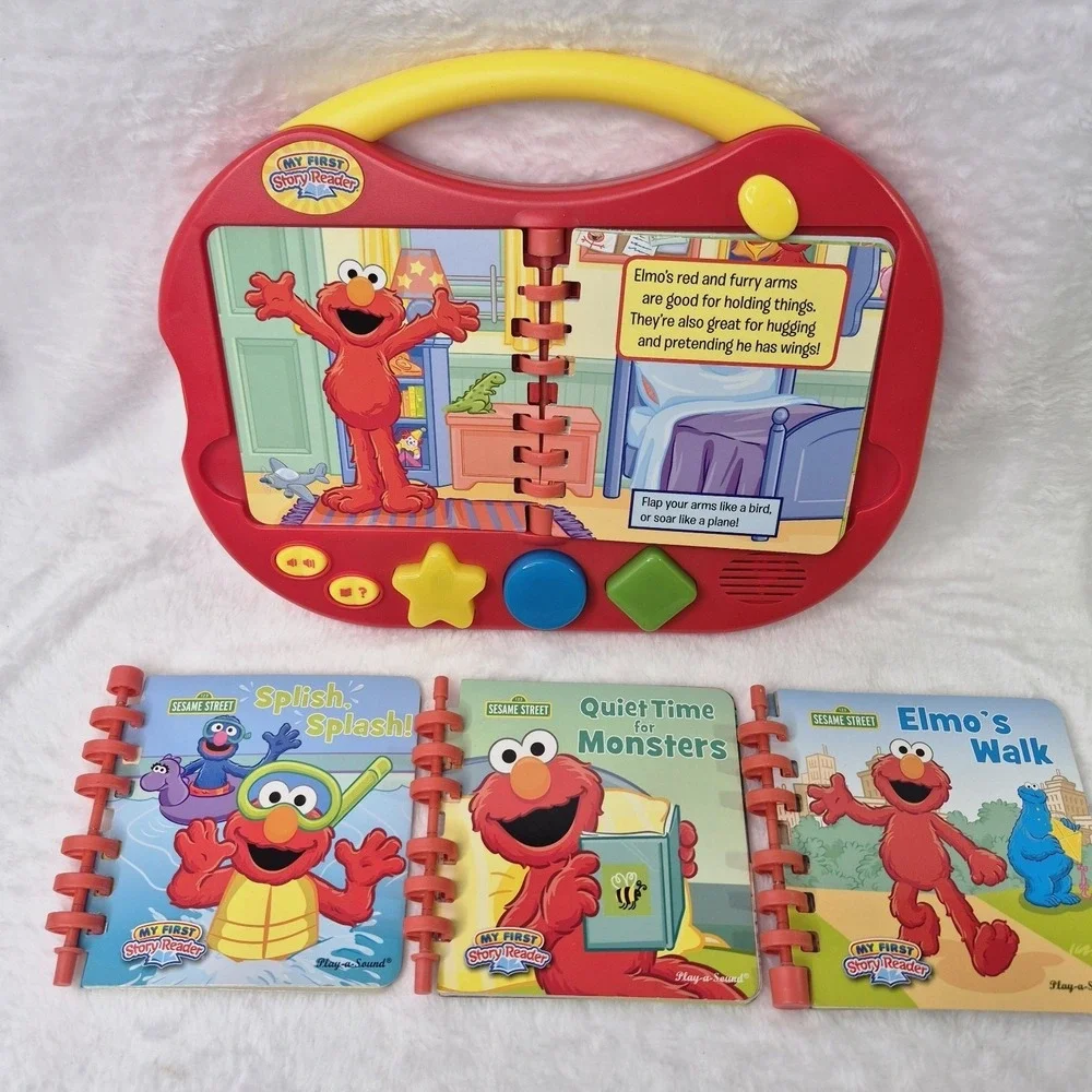 ELMO 2013 My First Story Reader 4 Books Storybook Library Sesame Street